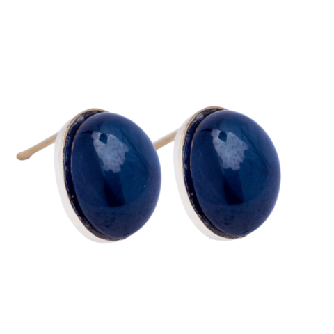 Brinco de Safira Azul Natural